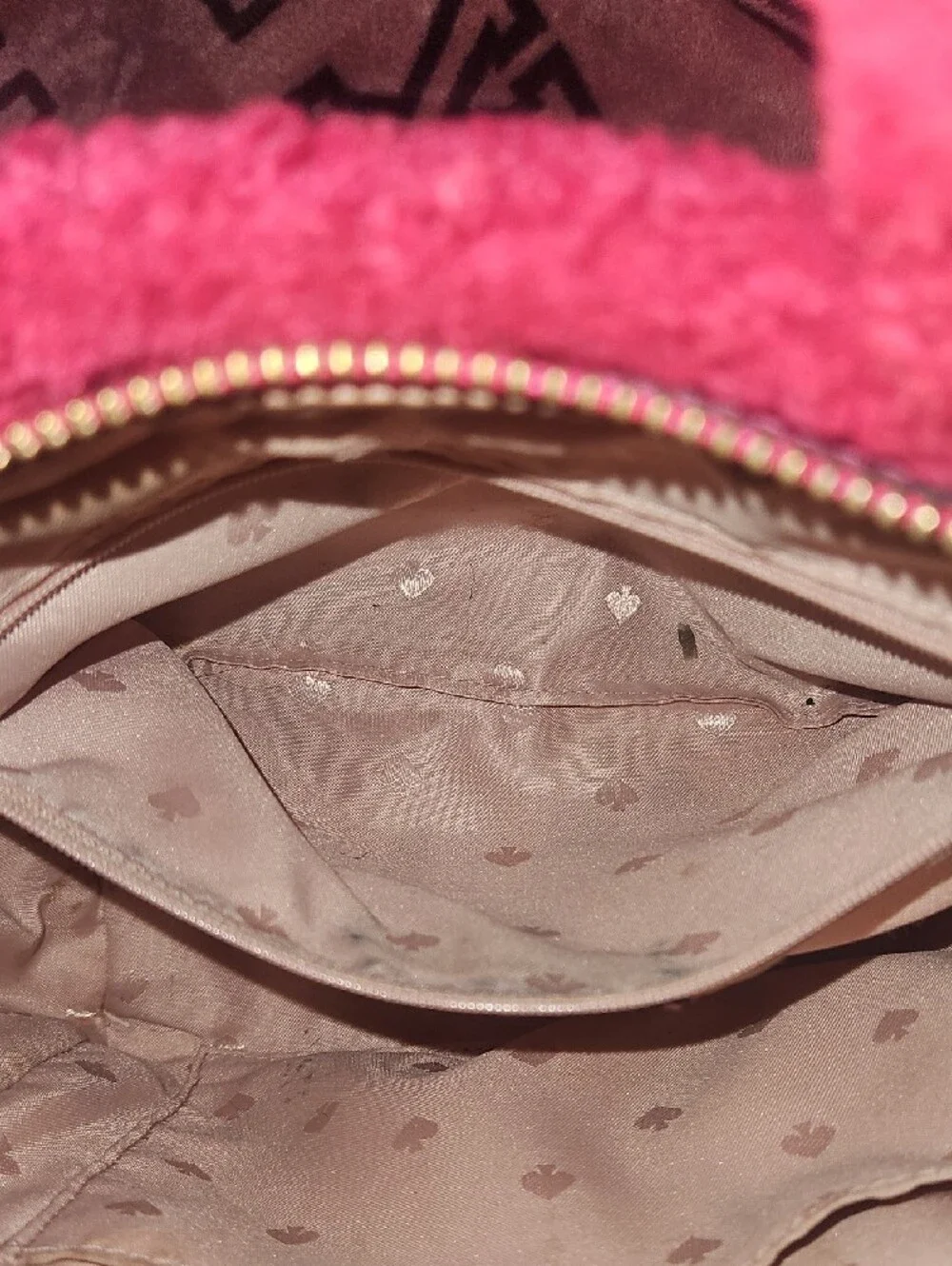 kate spade Pink Plush Teddy Tote